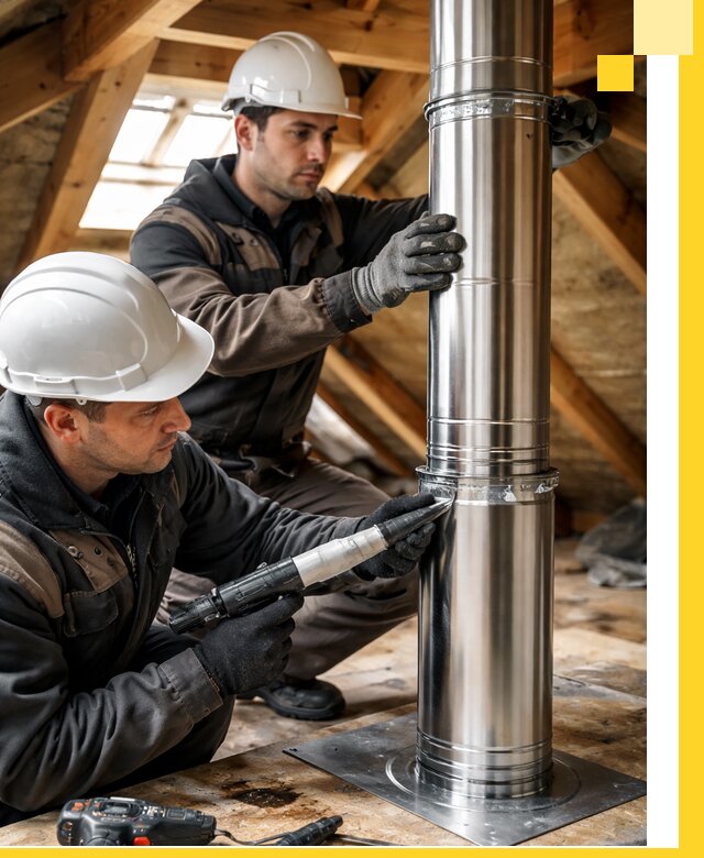 Монтаж дымоходов для каминов в Белебее с гарантией качества