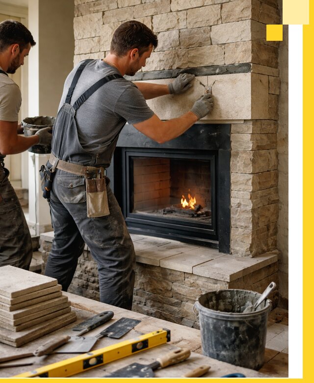 Проектирование и установка открытых каминов в Белебее