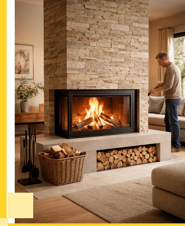 Дровяной камин под ключ в Белебее от 204020 р. | ЭриданБлб