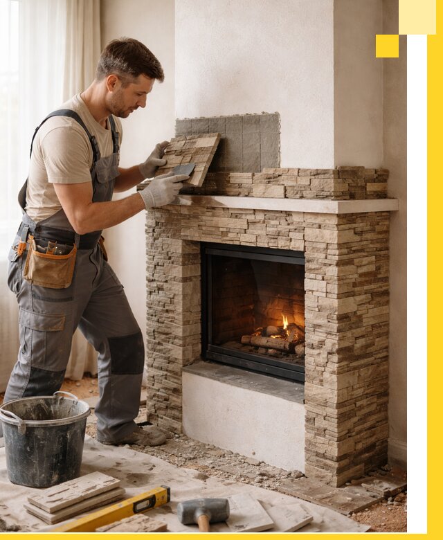 Изготовление и монтаж каминов для дома под ключ в Белебее