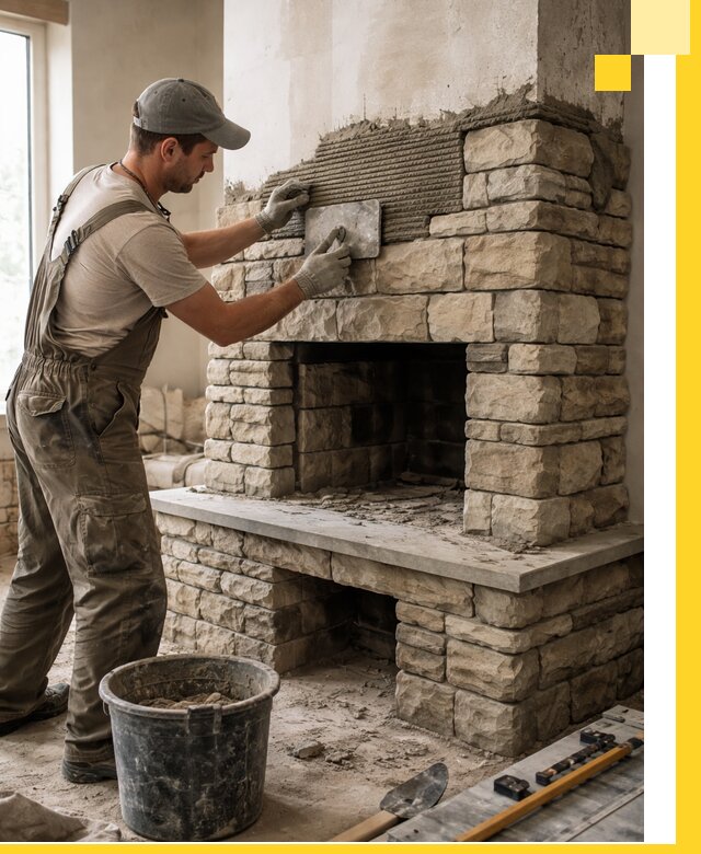 Строительство каминов под ключ в Белебее от проектирования до монтажа