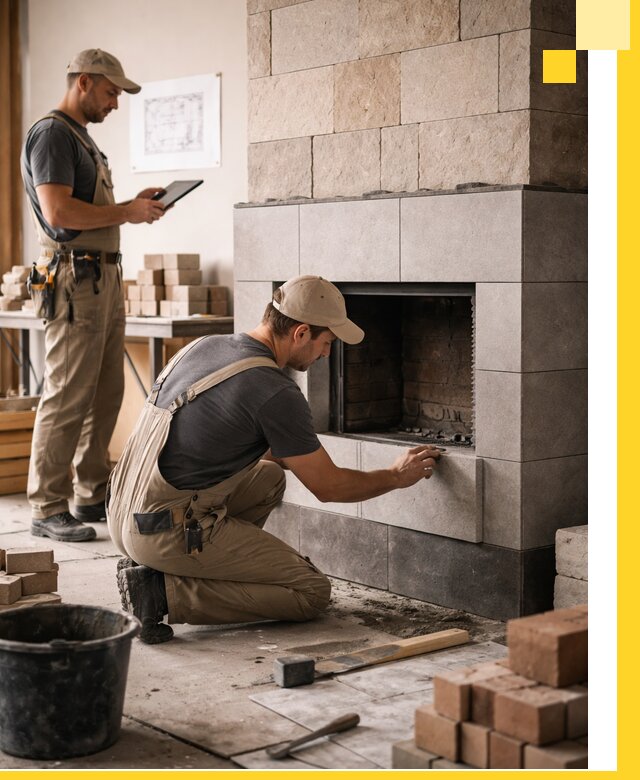 Индивидуальные проекты каминов и каминных систем в Белебее