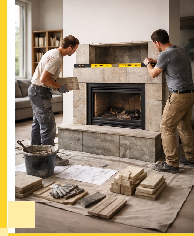 Монтаж каминов и установка в Белебее от 45905 р. | ЭриданБлб