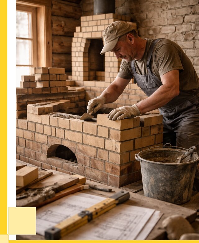 Кладка печей из кирпича в Белебее цены от 30603 р. - ЭриданБлб