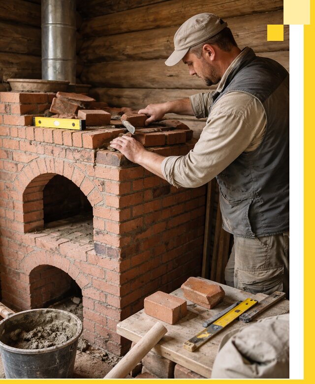 Изготовление и установка русских печей в Белебее под ключ