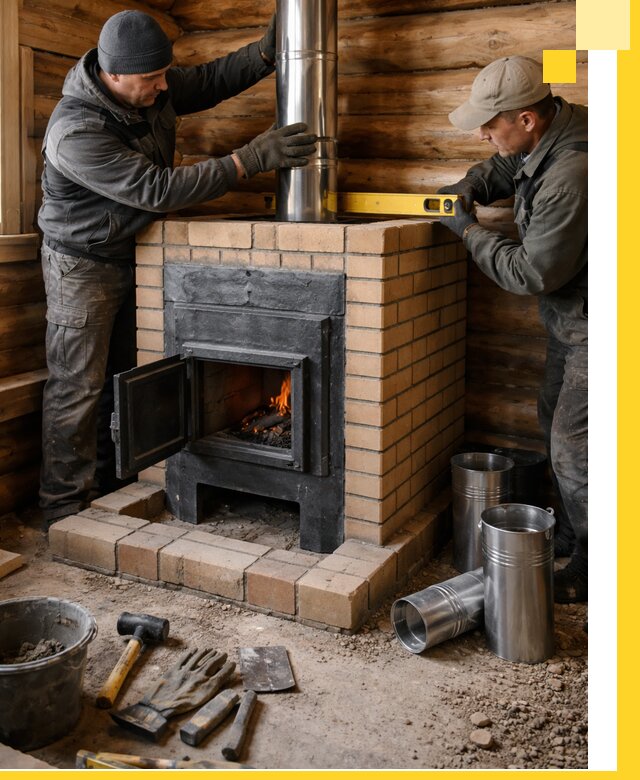 Проектирование, изготовление и установка банных печей в Белебее