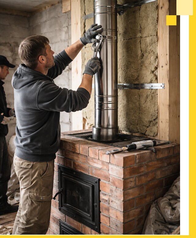 Изготовление и монтаж печей и дымоходов под ключ в Белебее