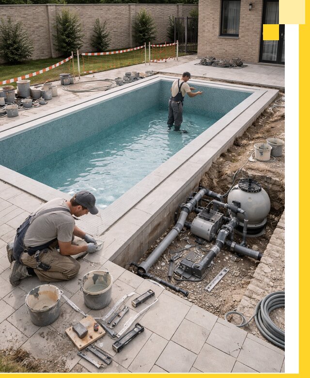 Строительство бассейнов под ключ в Белебее: проекты и монтаж