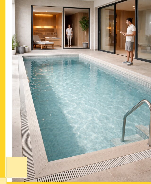 Отделка бассейна пленкой ПВХ в Белебее от 3570 р. - ЭриданБлб