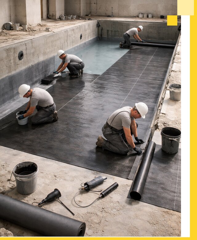 Профессиональная гидроизоляция бассейнов и чаш в Белебее под ключ