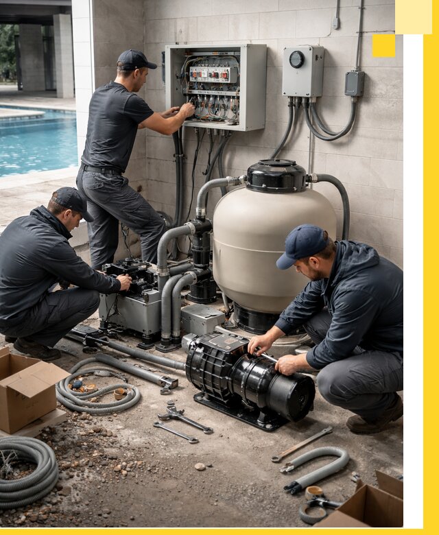 Профессиональный монтаж оборудования для бассейнов в Белебее