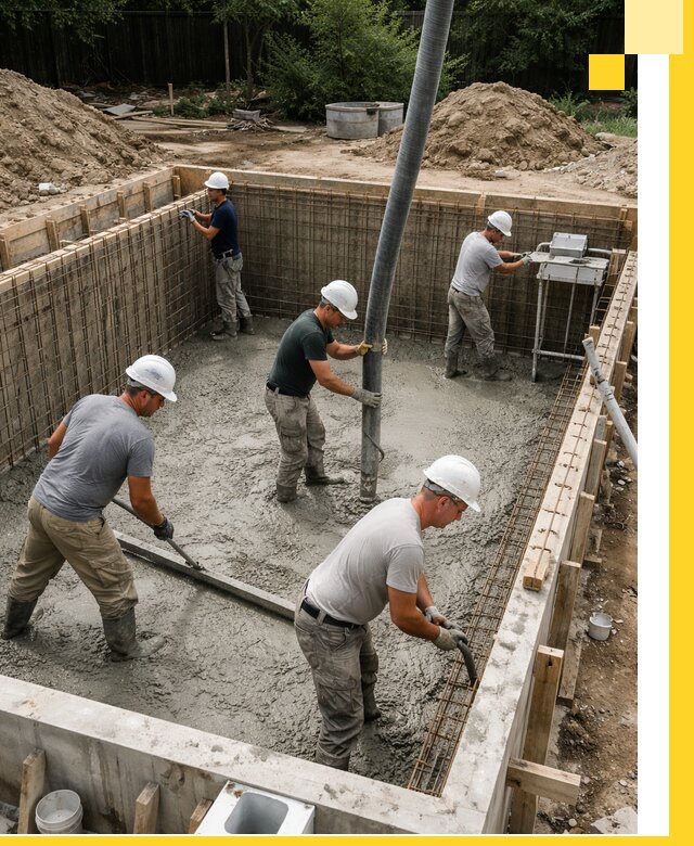 Строительство бетонных бассейнов под ключ в Белебее