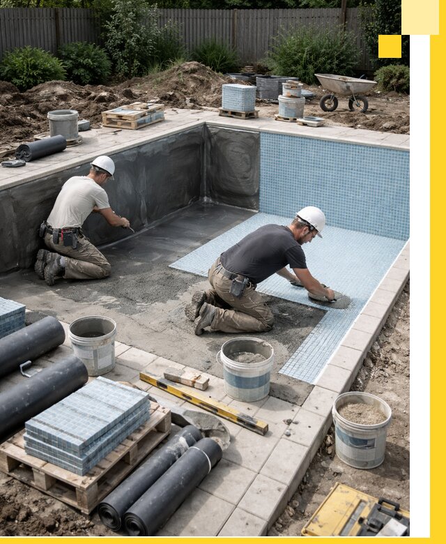 Проектирование и строительство стационарных бассейнов в Белебее