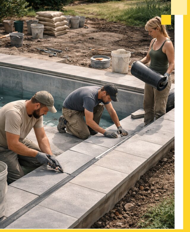 Строительство и монтаж уличных бассейнов под ключ в Белебее