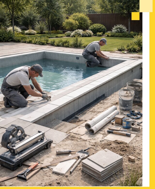 Строительство открытых бассейнов под ключ в Белебее профессионально