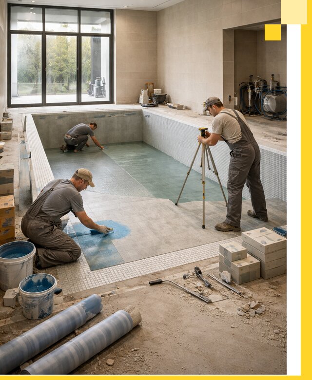 Проект и строительство закрытых бассейнов в Белебее под ключ