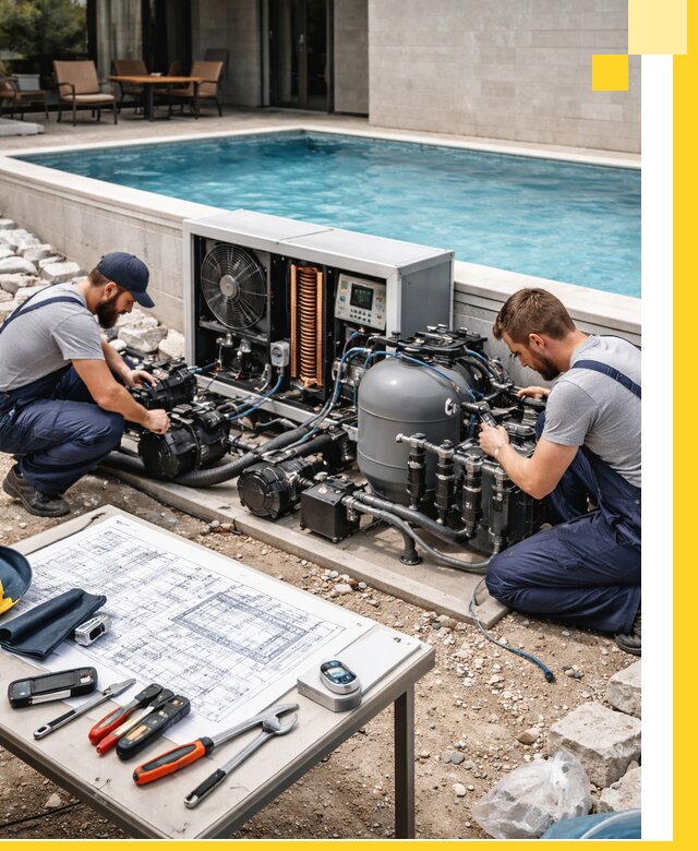 Проектирование и монтаж бассейнов с подогревом в Белебее