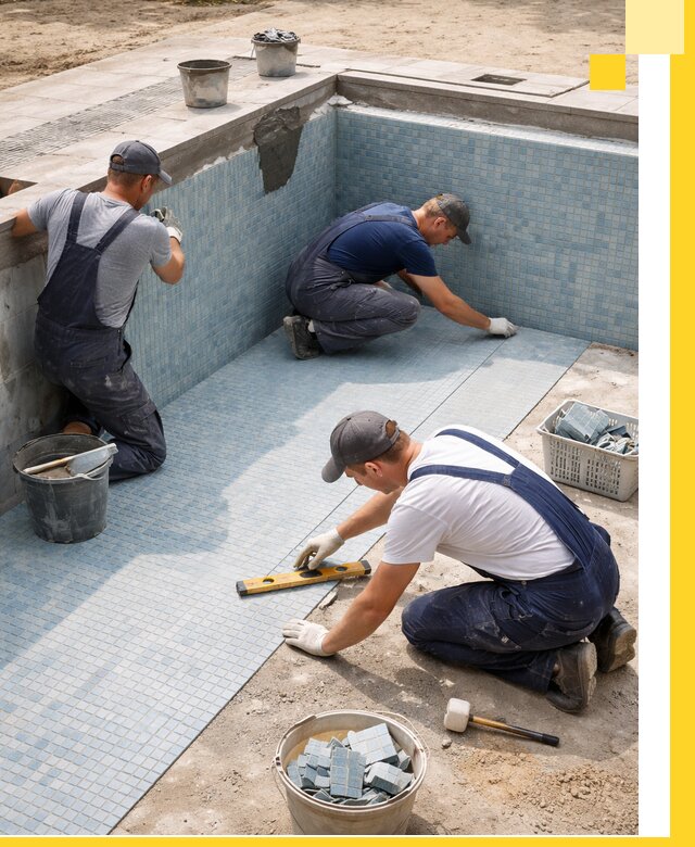 Укладка и установка плитки для бассейнов под ключ в Белебее