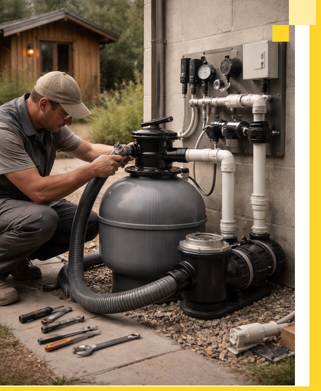 Продажа и монтаж фильтров и насосов для бассейнов в Белебее