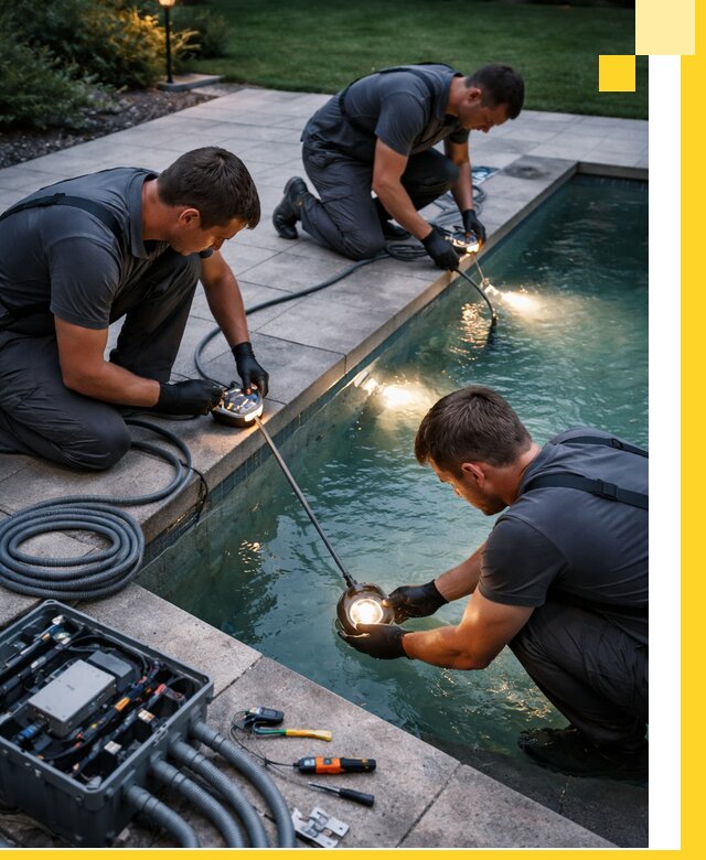 Профессиональное освещение бассейнов в Белебее: дизайн и монтаж