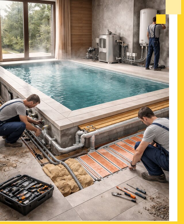 Проектирование и строительство тёплых бассейнов в Белебее