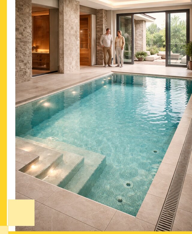 Бассейн во дворе в Белебее: проект, отделка от 1224120 р. | ЭриданБлб