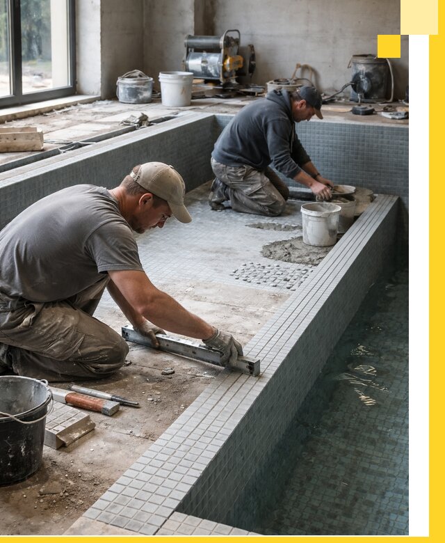 Строительство бассейна в частном доме в Белебее под ключ