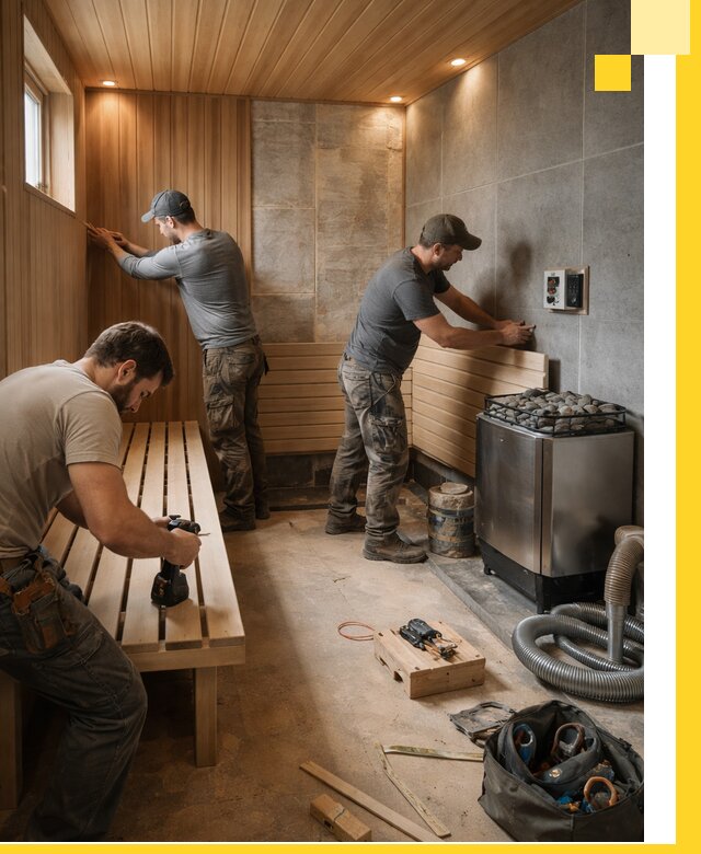 Сауны под ключ в Белебее, проектирование, строительство, отделка