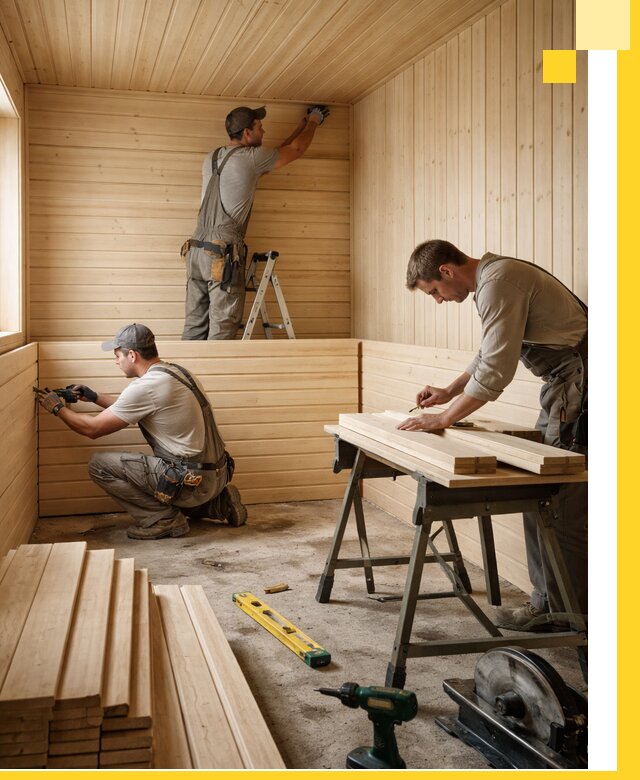 Обшивка саун в Белебее из натуральной древесины под ключ