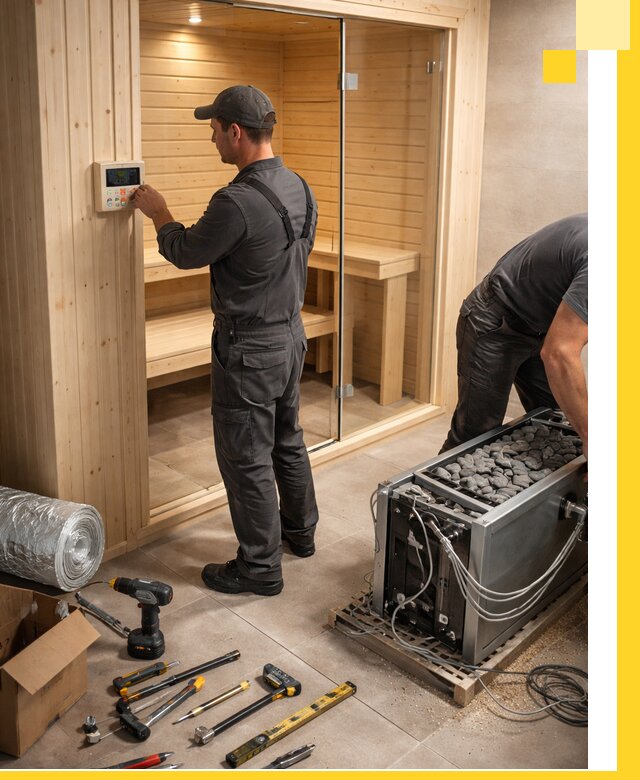 Поставка, установка и монтаж электрических саун в Белебее