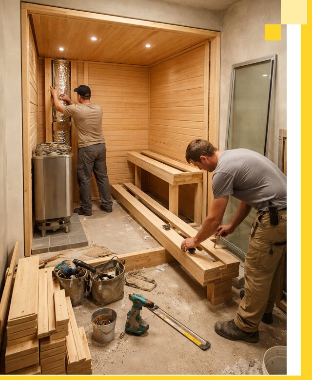 Проектирование и установка домашних саун под ключ в Белебее