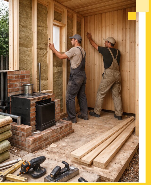 Строительство и установка дачных саун под ключ в Белебее