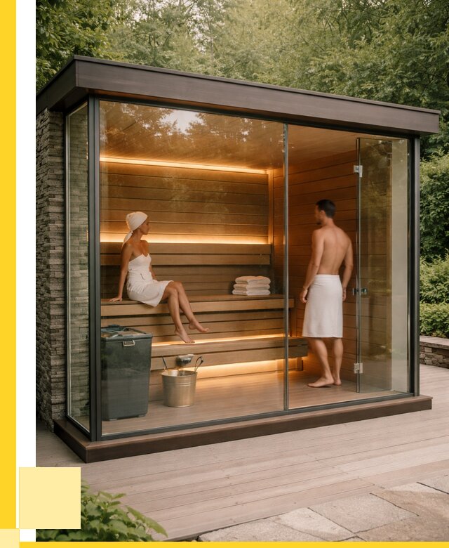 Сауна стеклянная и двери для сауны в Белебее от 255025 р. | ЭриданБлб