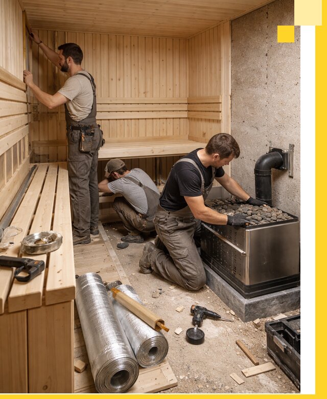 Индивидуальные сауны на заказ в Белебее под ключ, проект и монтаж