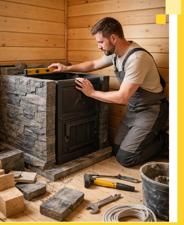 Производство и установка печей для саун под ключ в Белебее