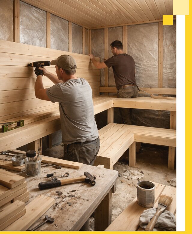 Профессиональная отделка бань и саун под ключ в Белебее