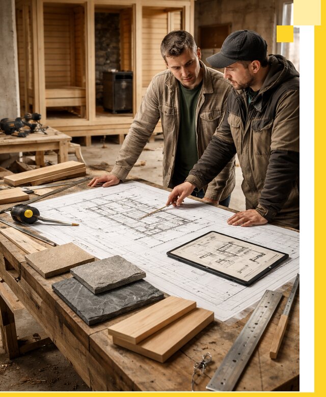 Проекты бань под ключ и планы строительства в Белебее