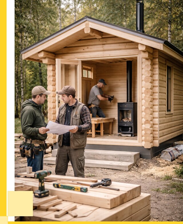 Монтаж бань под ключ в Белебее — от 204020 р. | ЭриданБлб