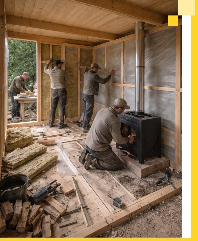 Профессиональный монтаж бань под ключ в Белебее для дома