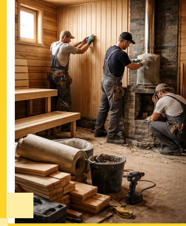 Ремонт бань под ключ в Белебее от 45905 р. | ЭриданБлб