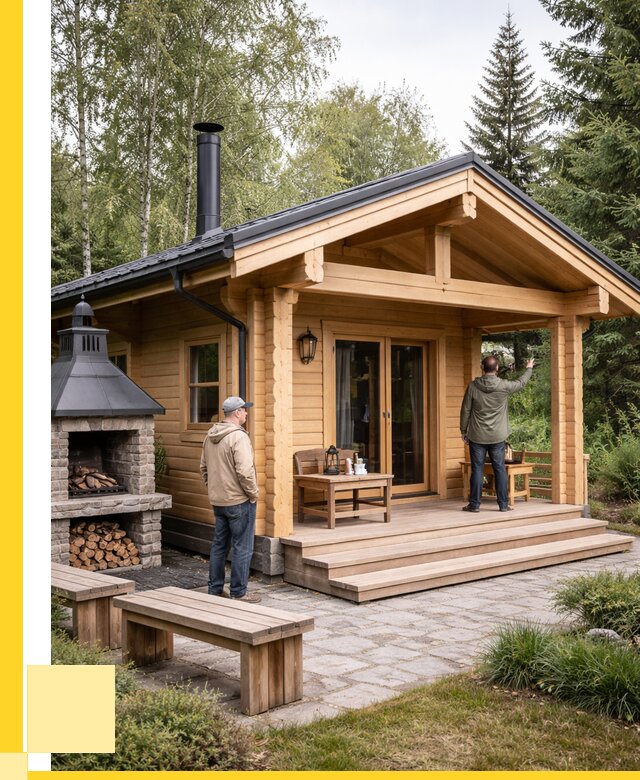 Деревянные бани под ключ в Белебее от 459045 р. | ЭриданБлб