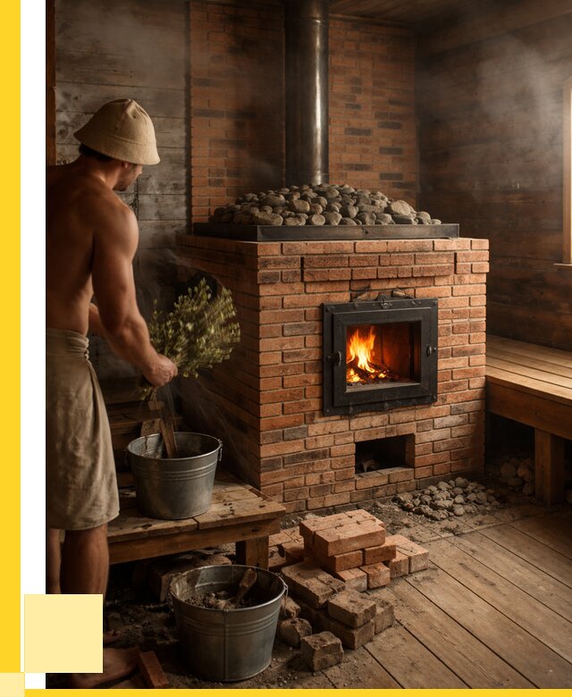 Кирпичные банные печи в Белебее от 91809 р. | ЭриданБлб