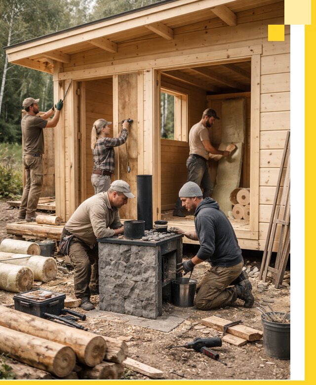 Купить баню под ключ в Белебее строительство монтаж отделка