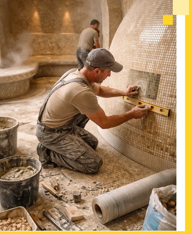 Хамам под ключ в Белебее: проектирование, строительство, отделка