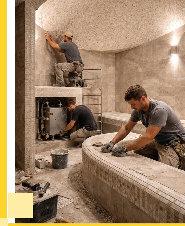 Монтаж хамамов под ключ в Белебее от 255025 р. ЭриданБлб