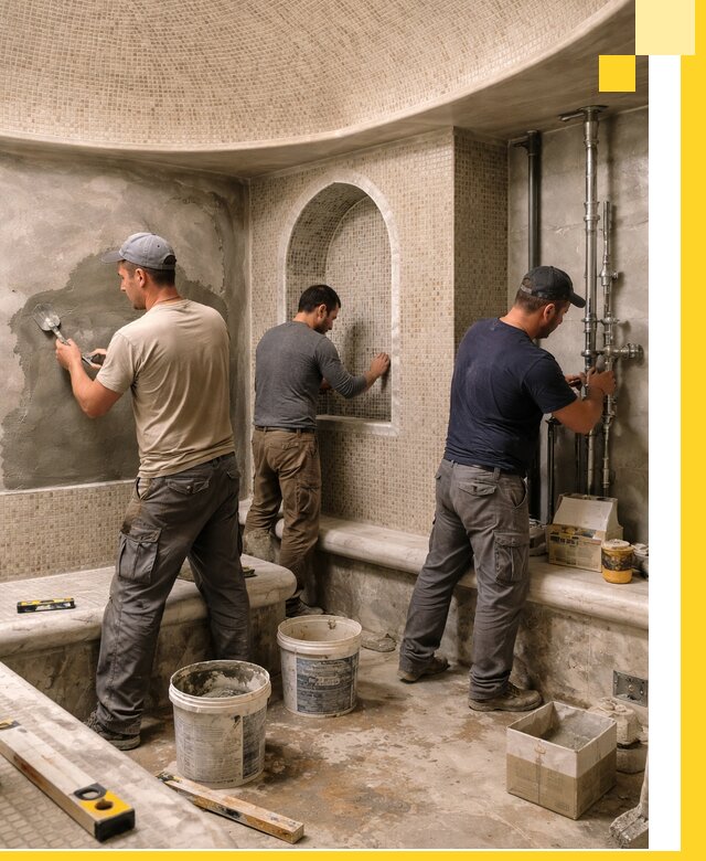 Профессиональный монтаж хамамов под ключ в Белебее с гарантией