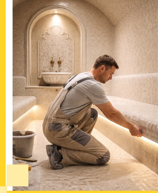 Отделка хамамов под ключ в Белебее от 5611 р. | ЭриданБлб