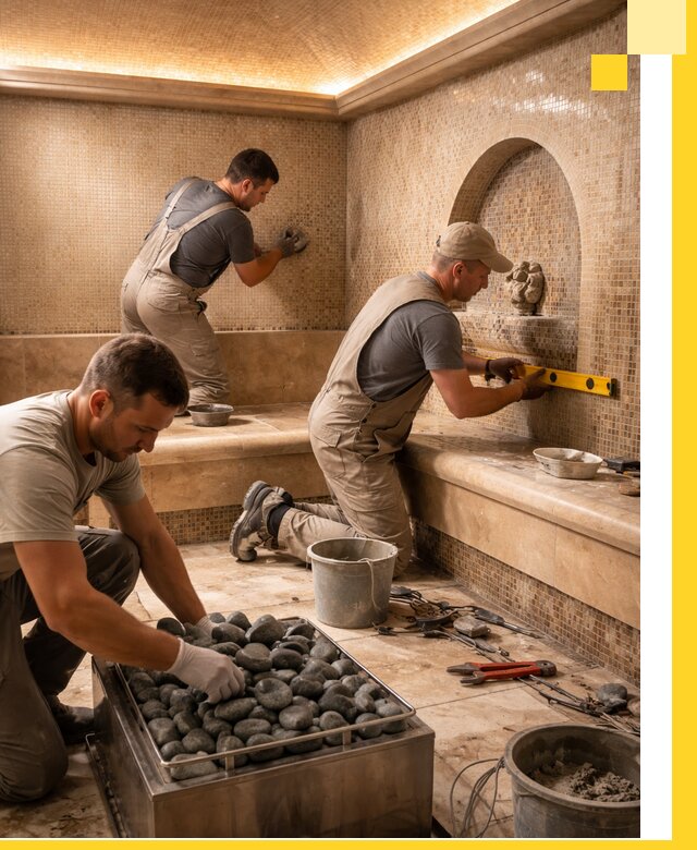 Проектирование и строительство хамама и сауны в Белебее