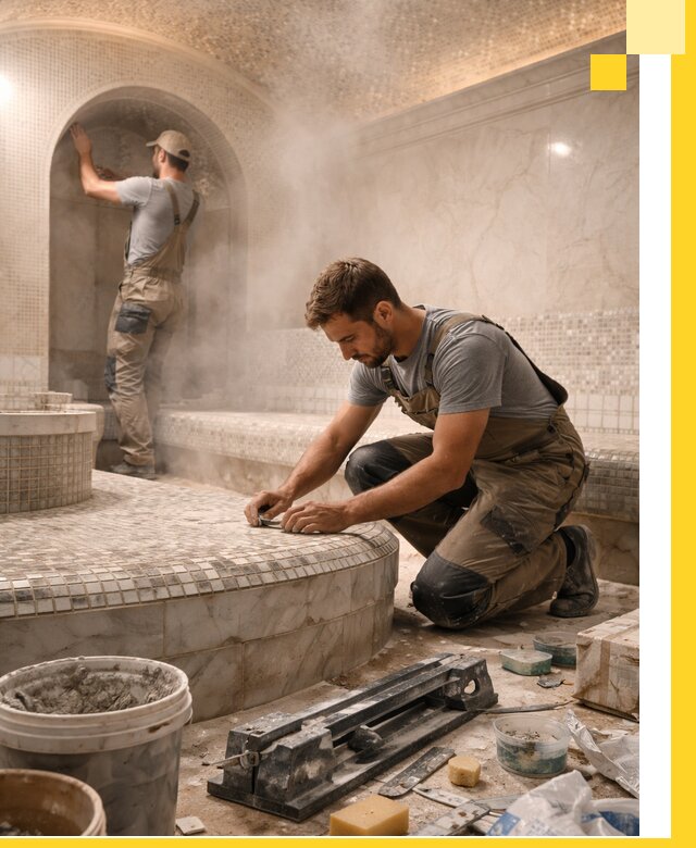 Профессиональный дизайн хамама и SPA под ключ в Белебее