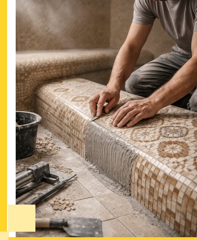 Плитка для хамама под ключ в Белебее от 3570 р. | ЭриданБлб